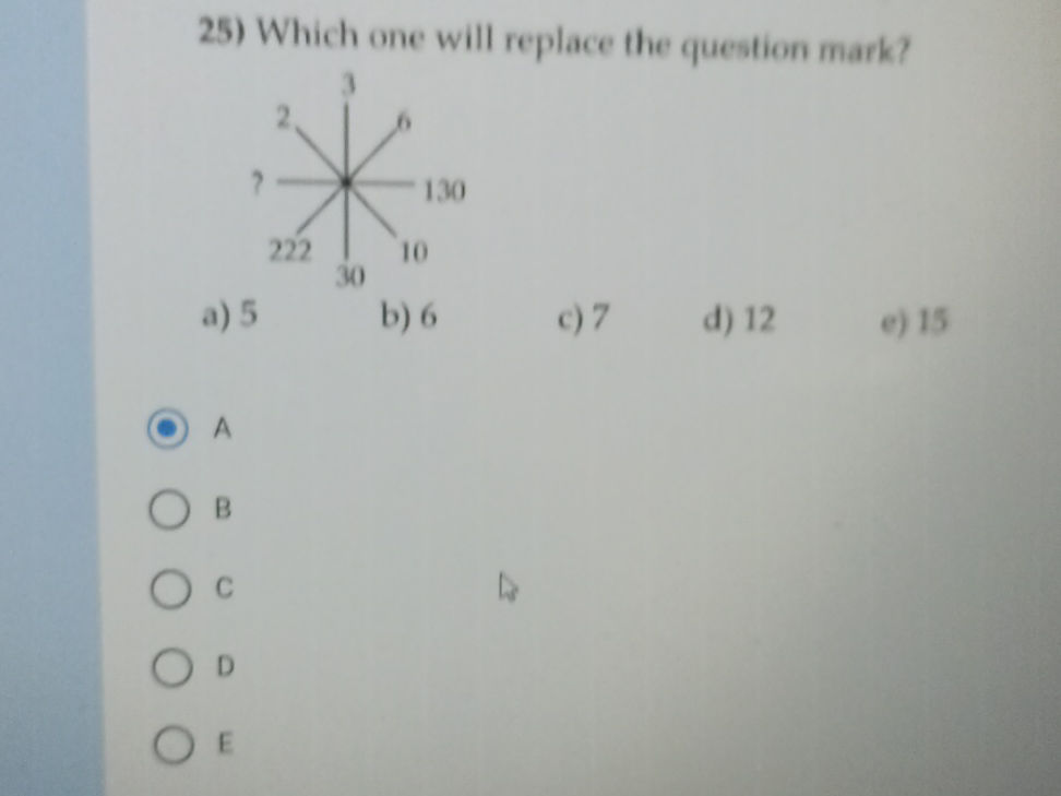 25) Which one will replace the question | StudyX
