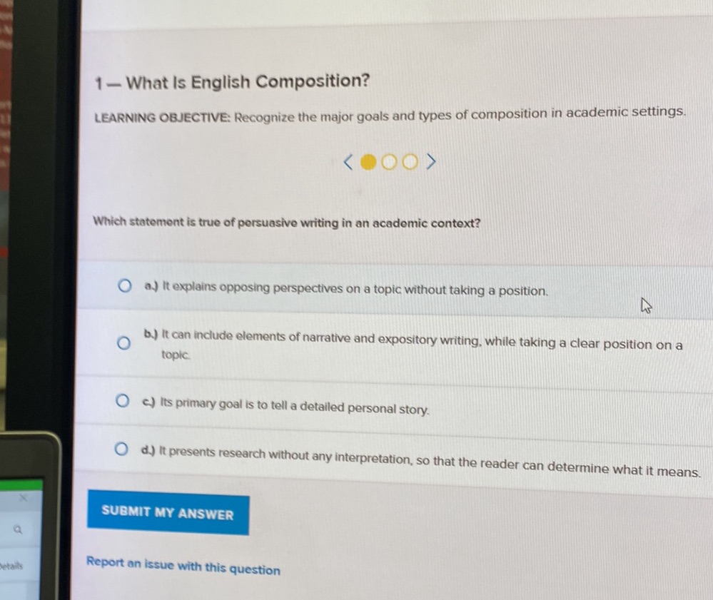 1- What Is English Composition? Which | StudyX