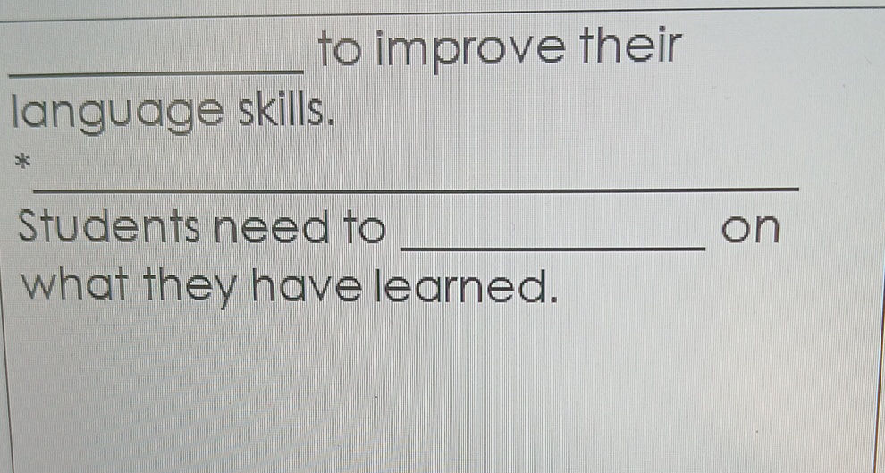 to improve their language skills. * | StudyX