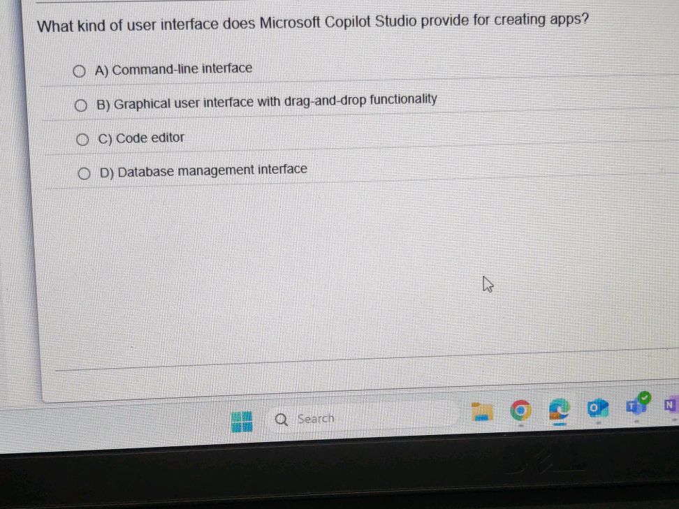 What kind of user interface does Microsoft | StudyX