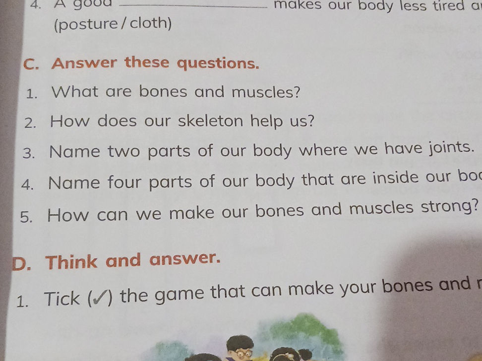 Bone Questions C. Answer these questions. 1. What are | StudyX