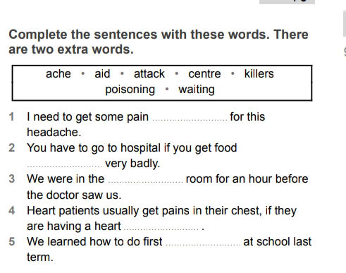 Complete the sentences with these words. | StudyX