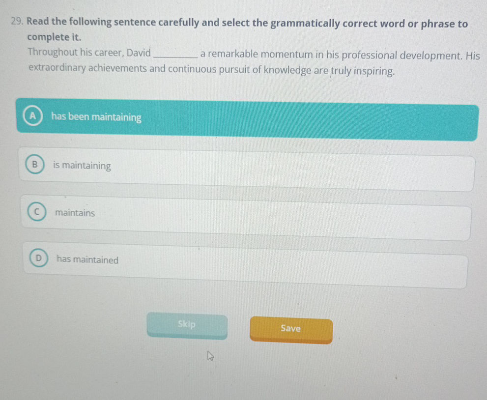 29. Read the following sentence carefully | StudyX