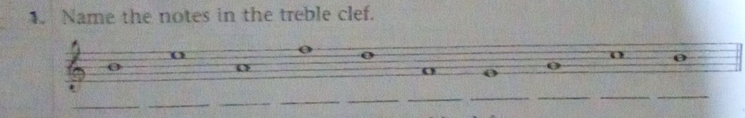 Naming Notes in Treble Clef | StudyX