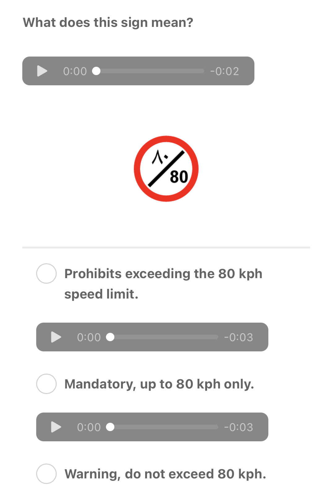 What does this sign mean? Prohibits | StudyX