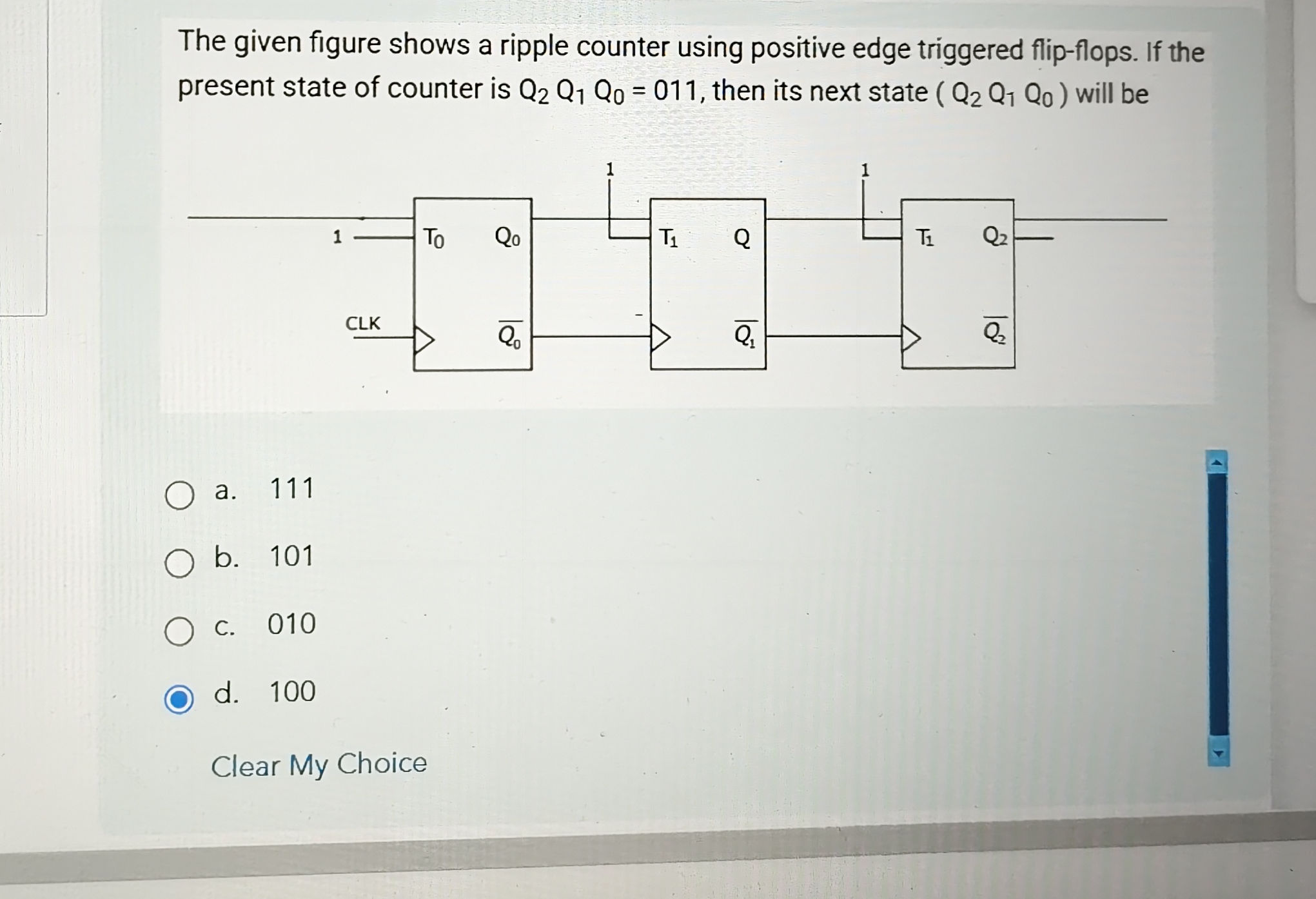 The given figure shows a ripple counter | StudyX