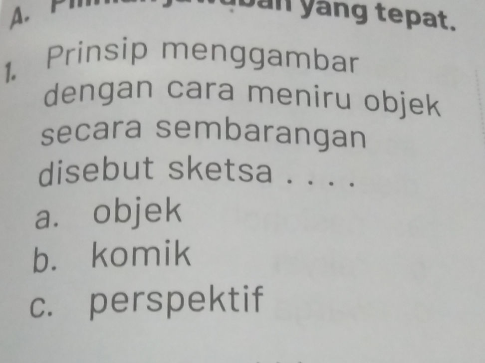 Prinsip menggambar dengan cara meniru objek | StudyX