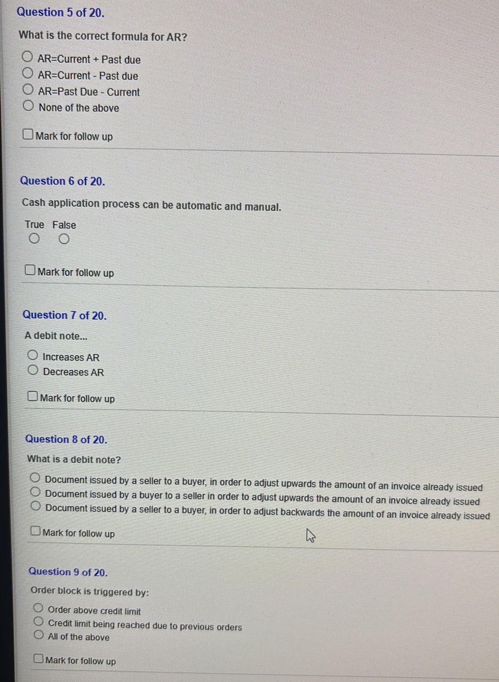 Question 5 of 20. What is the correct | StudyX