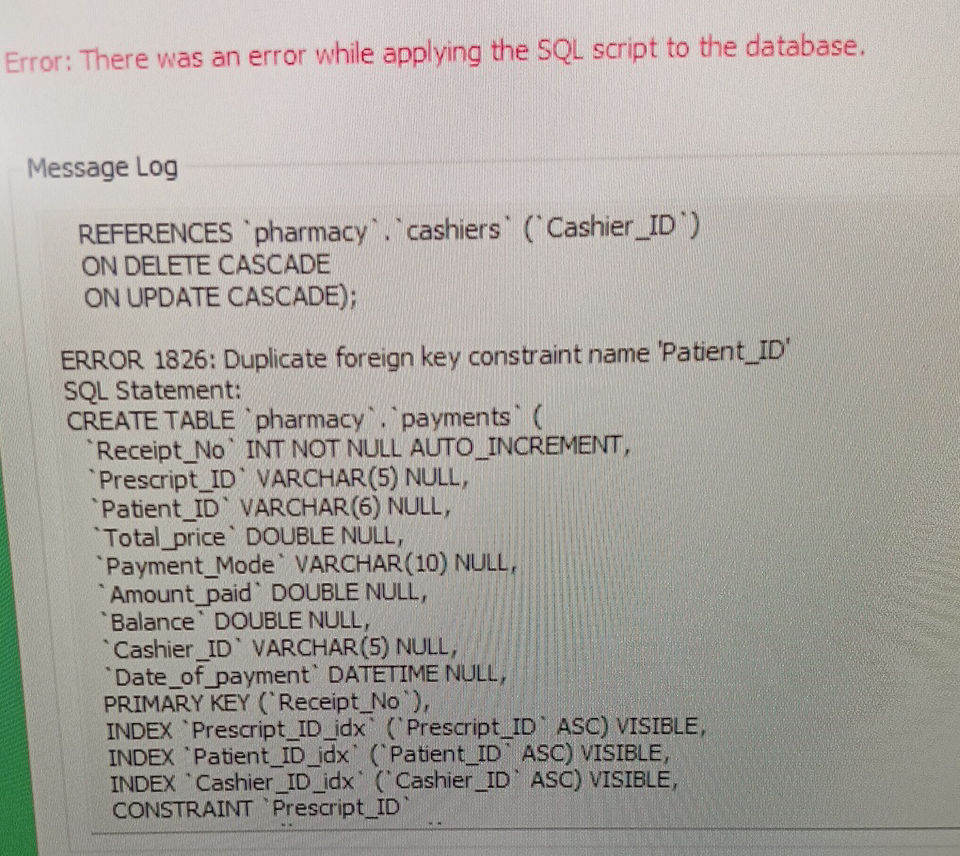 Error: There was an error while applying the | StudyX