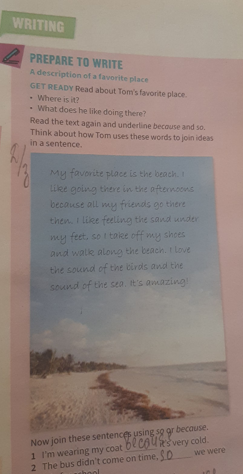 Read the text again and underline because | StudyX