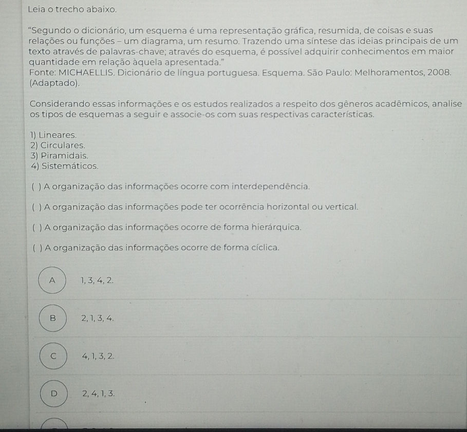 Leia o trecho abaixo. "Segundo o | StudyX