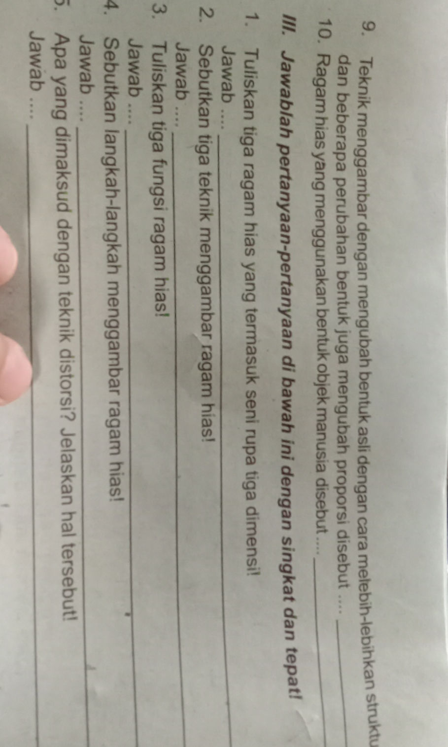 9. Teknik menggambar dengan mengubah bentuk | StudyX