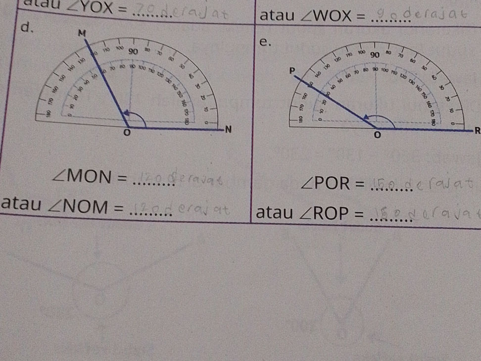 d. $ MON = 120$ derajat atau $ NOM = | StudyX
