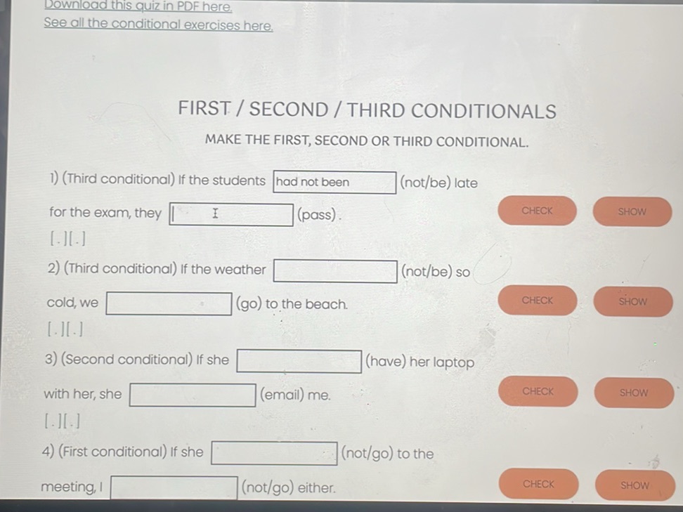 FIRST / SECOND / THIRD CONDITIONALS MAKE | StudyX