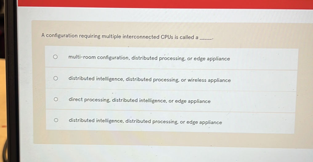 A configuration requiring multiple | StudyX