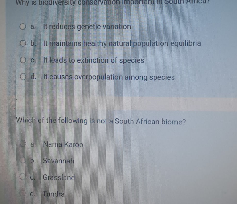Why is biodiversity conservation important | StudyX