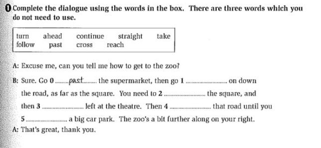 Complete the dialogue using the words in the | StudyX