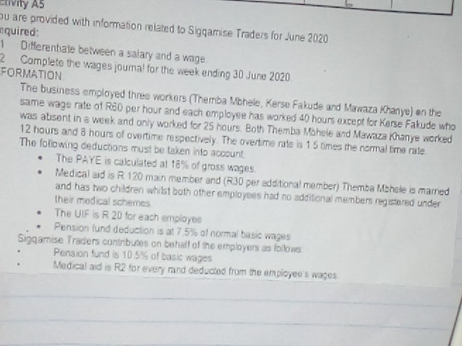 1 Differentiate Between A Salary And A Studyx