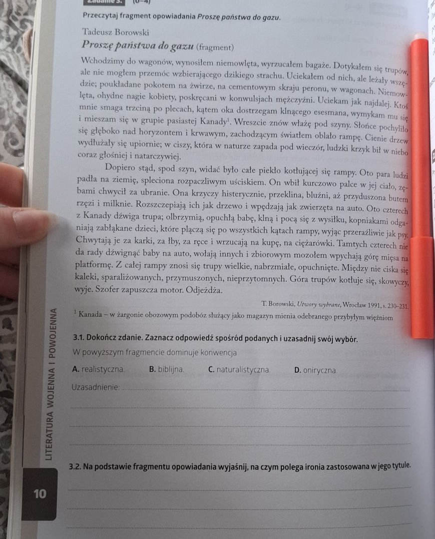 3.1. Dokończ zdanie. Zaznacz odpowiedź | StudyX