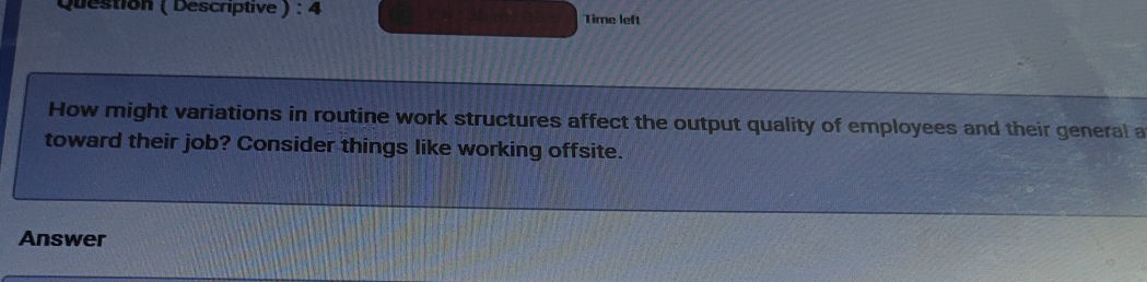 How might variations in routine work | StudyX