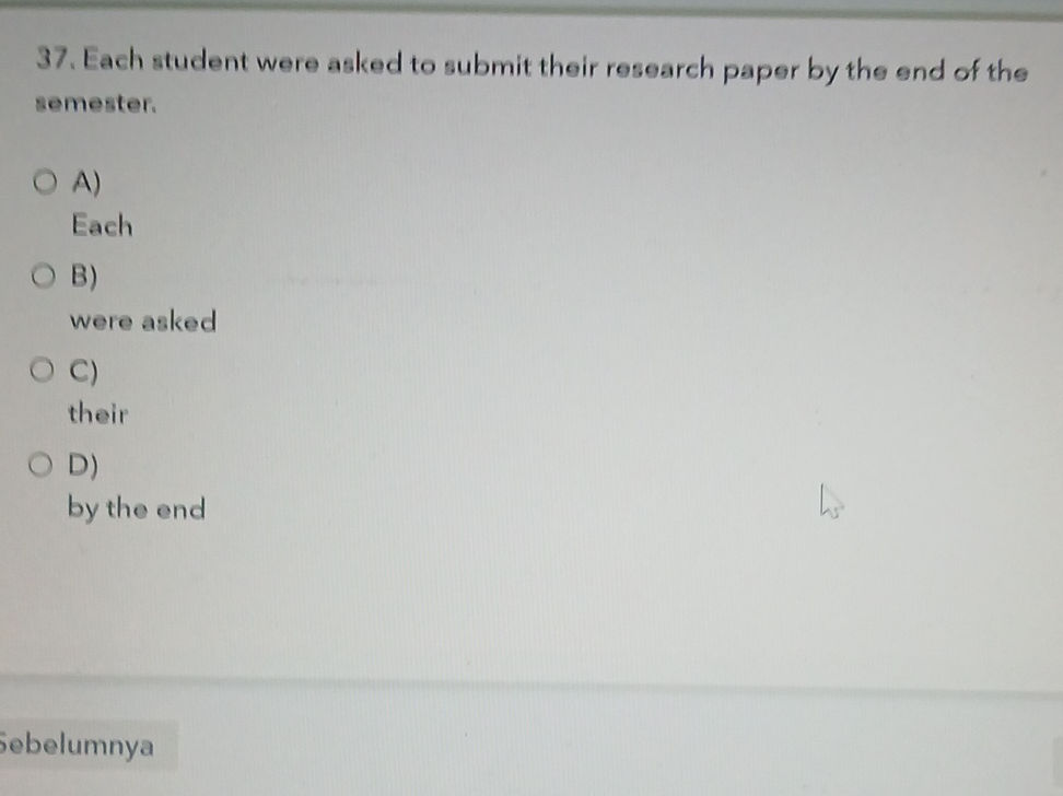 Each student were asked to submit their