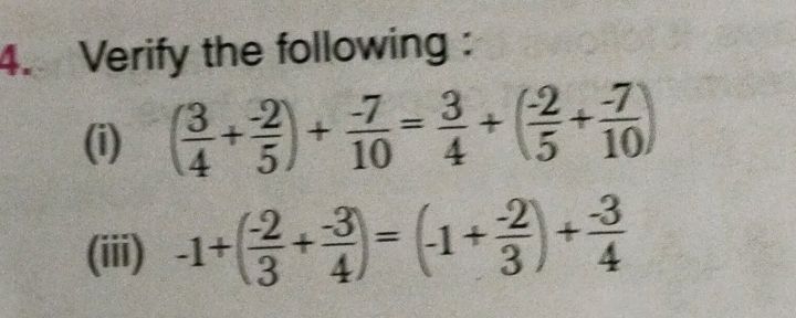 Verify the following: (i) \( {3}{4}