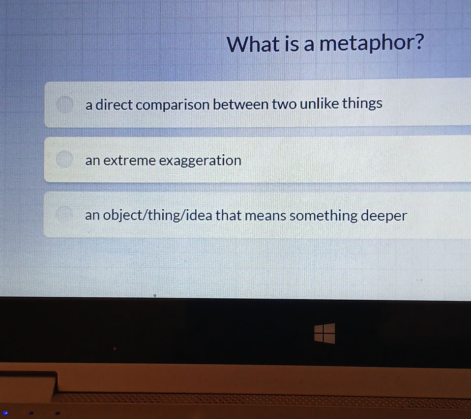 What is a metaphor? a direct comparison | StudyX