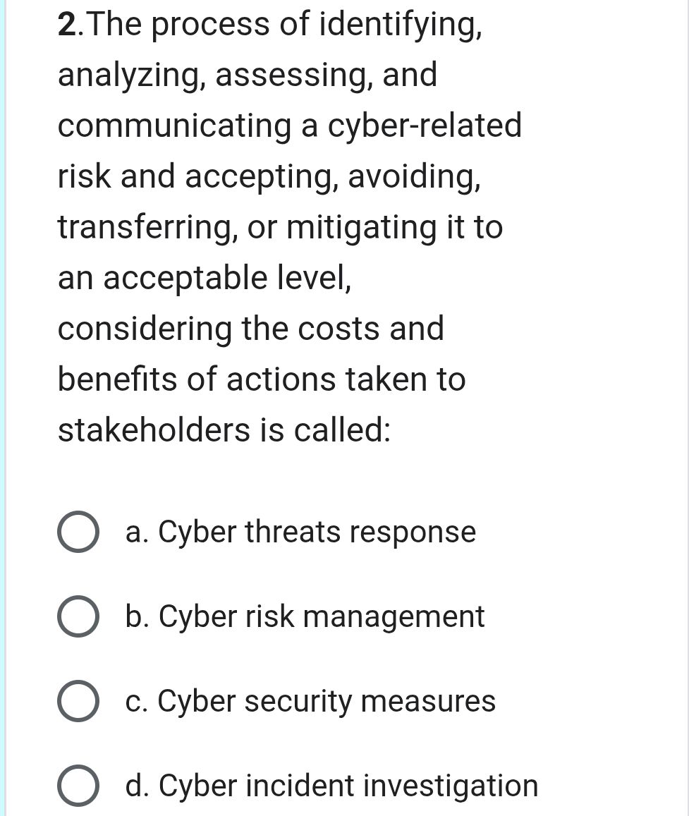 2. The process of identifying, analyzing, | StudyX