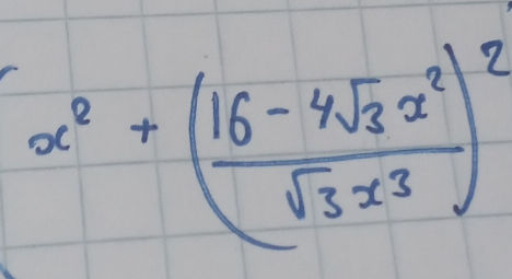 Simplifying Algebraic Expression: x^2 + (16 | StudyX