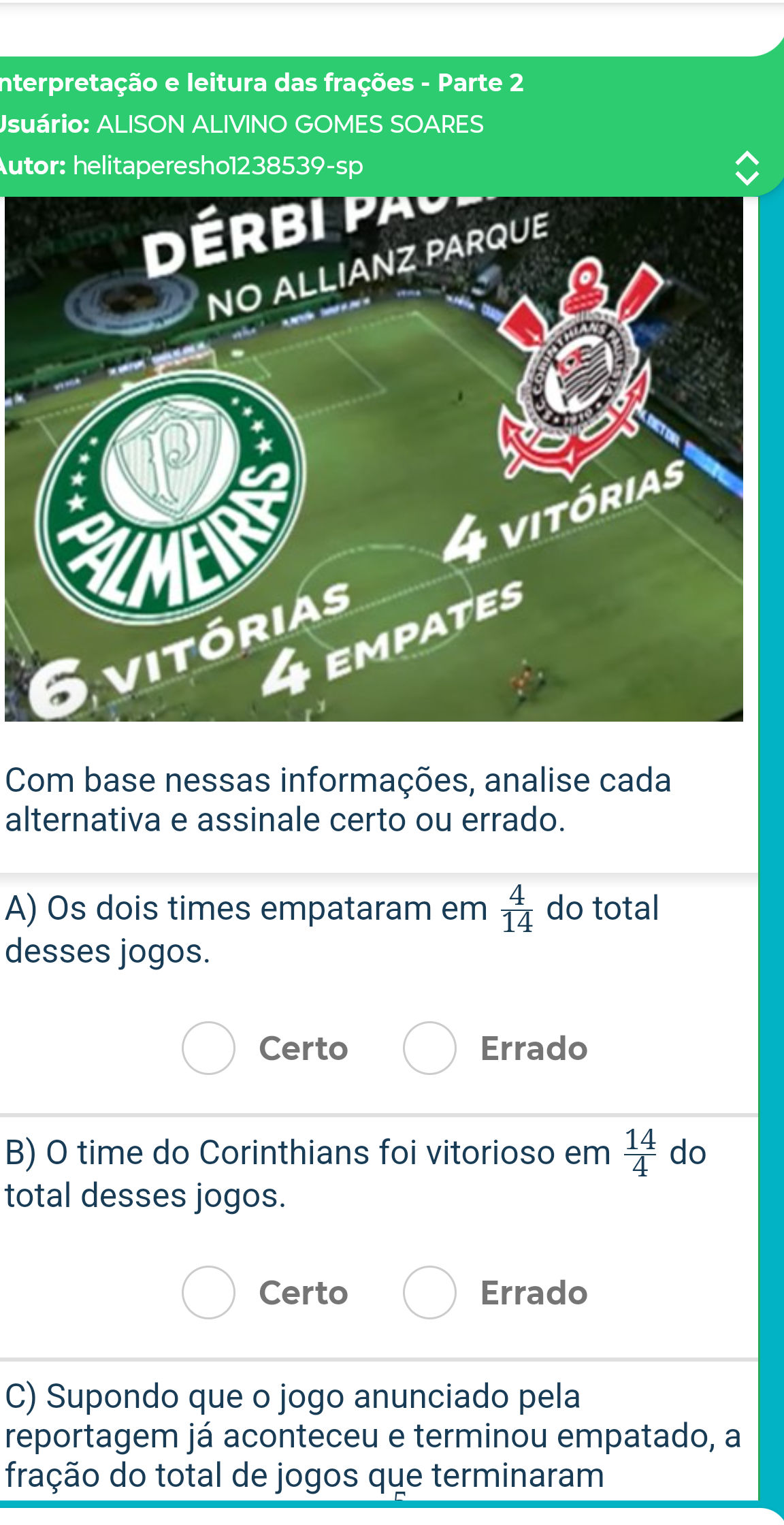 Com base nessas informações, analise cada | StudyX