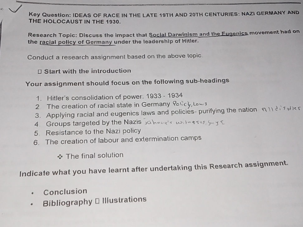 Key Question: IDEAS OF RACE IN THE LATE 19TH | StudyX
