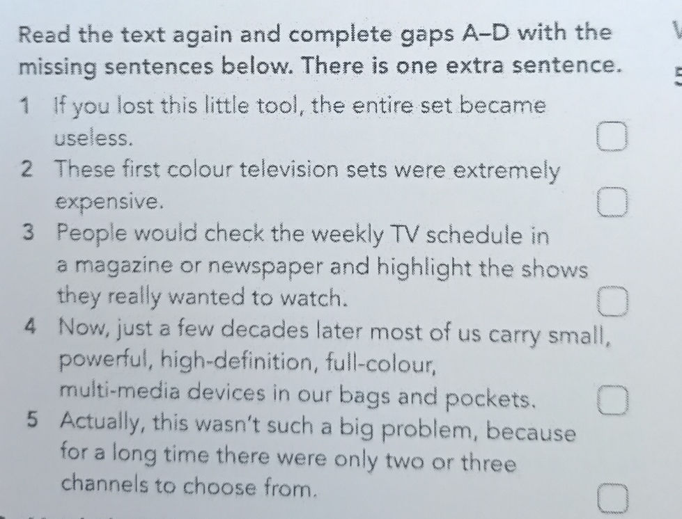 Read the text again and complete gaps A-D | StudyX