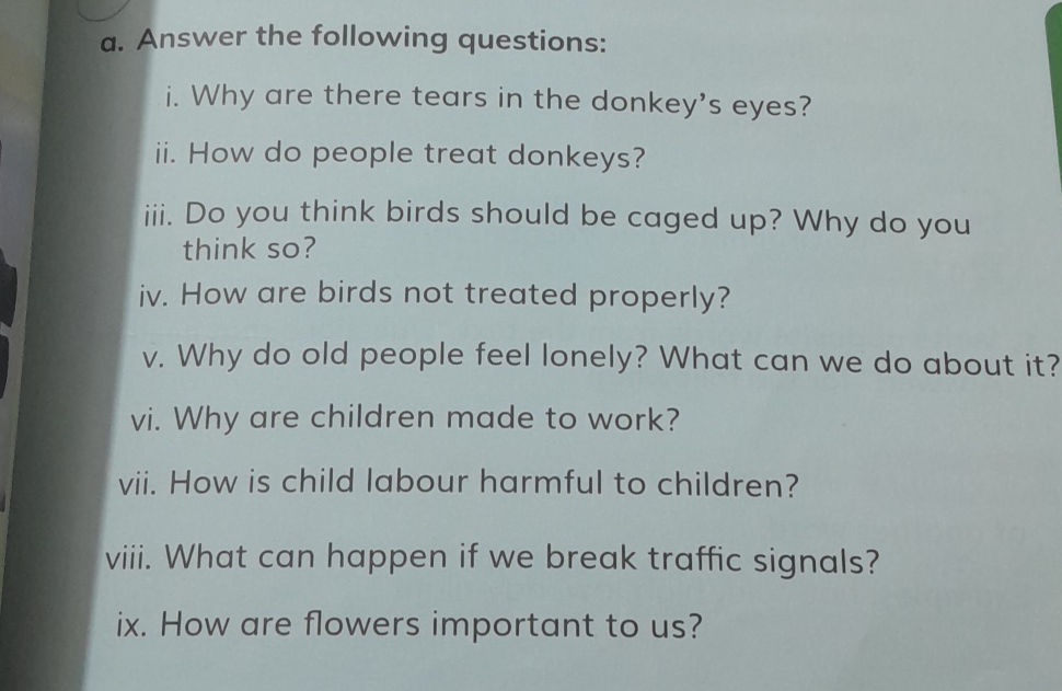 a. Answer the following questions: i. Why | StudyX