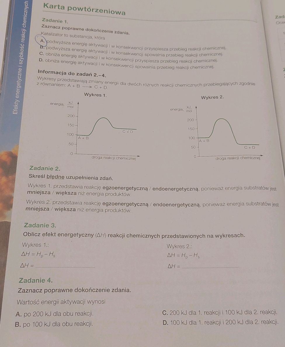Zadanie 1. Zaznacz poprawne dokończenie | StudyX