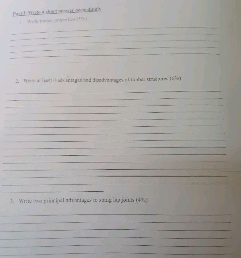 Write Answer In Quitely Part 1: Write a short answer accordingly 1. | StudyX