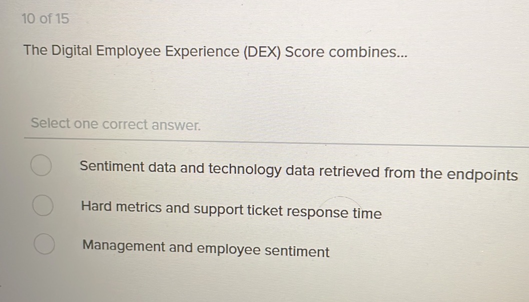 The Digital Employee Experience (DEX) Score | StudyX