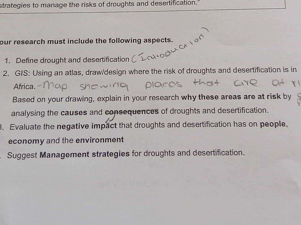 1 Define Drought And Desertification StudyX 1 define drought and desertification studyx