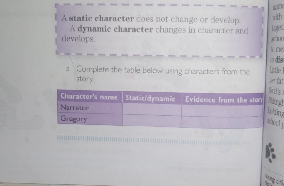 A static character does not change or | StudyX
