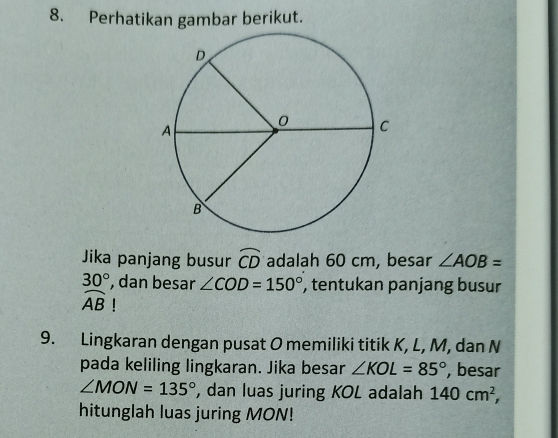 8. Perhatikan gambar berikut. Jika panjang | StudyX