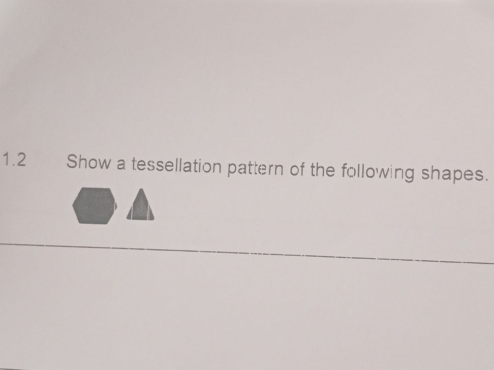 Show a tessellation pattern of the following | StudyX