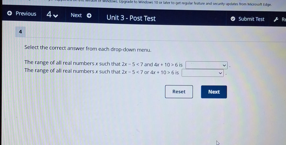 Select the correct answer from each | StudyX