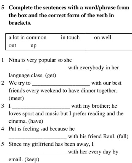 Complete the sentences with a word/phrase | StudyX