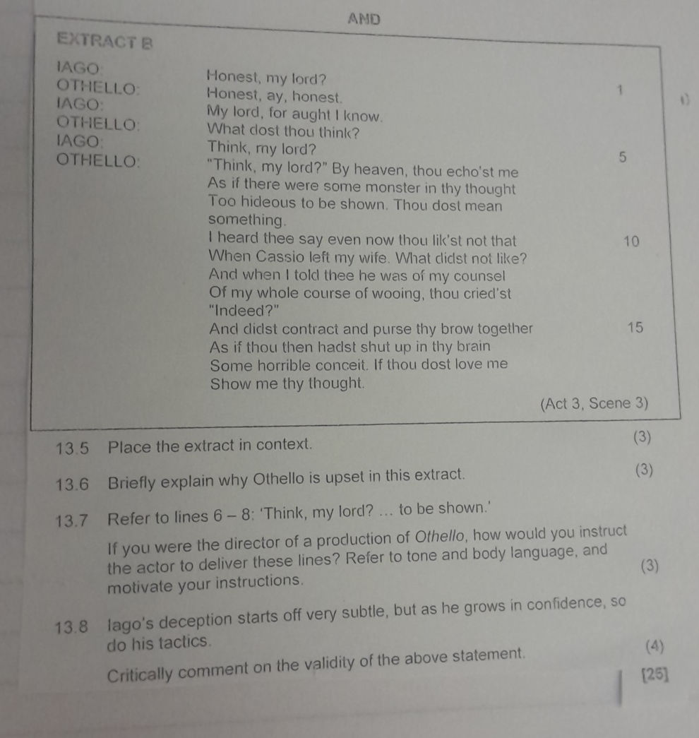 13.5 Place the extract in context. 13.6 | StudyX