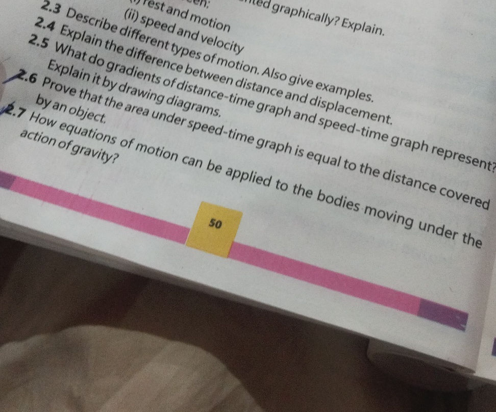 2.3 Describe different types of motion. Also | StudyX