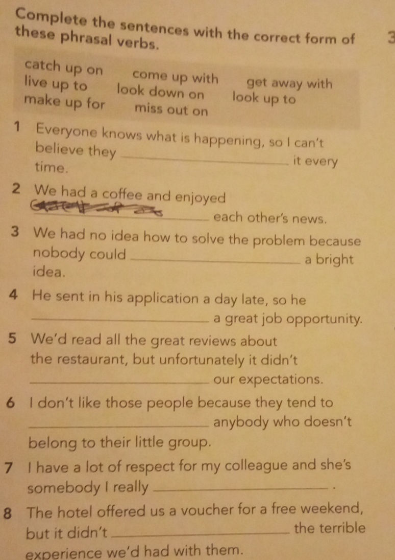 Complete the sentences with the correct form | StudyX