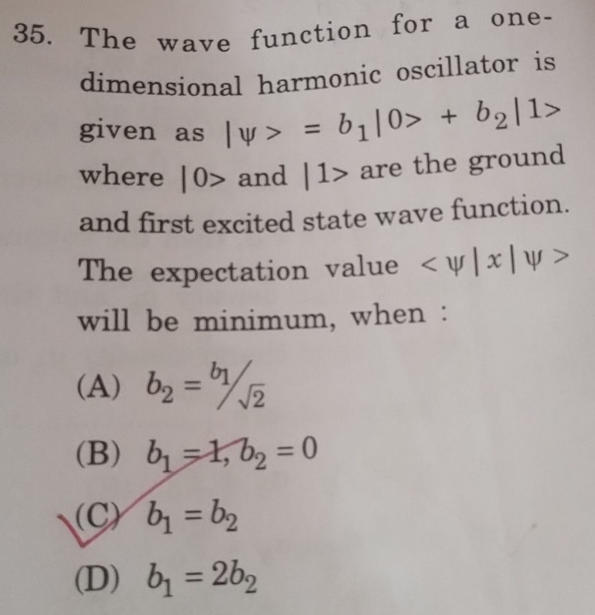 35. The wave function for a one-dimensional | StudyX