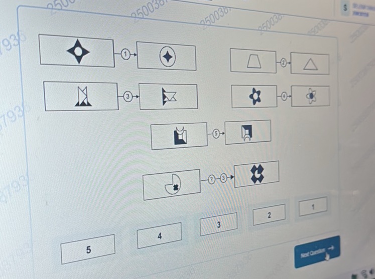 The image presents a pattern recognition | StudyX