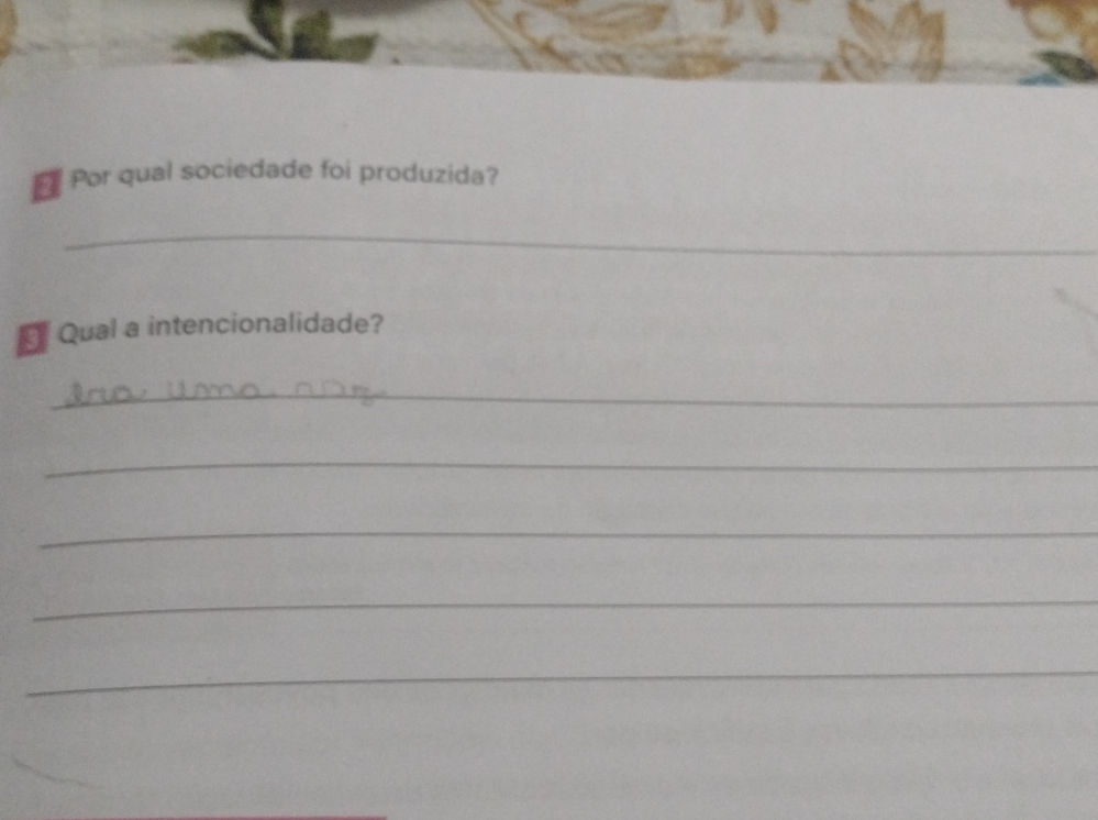 2 Por qual sociedade foi produzida? 3 Qual | StudyX