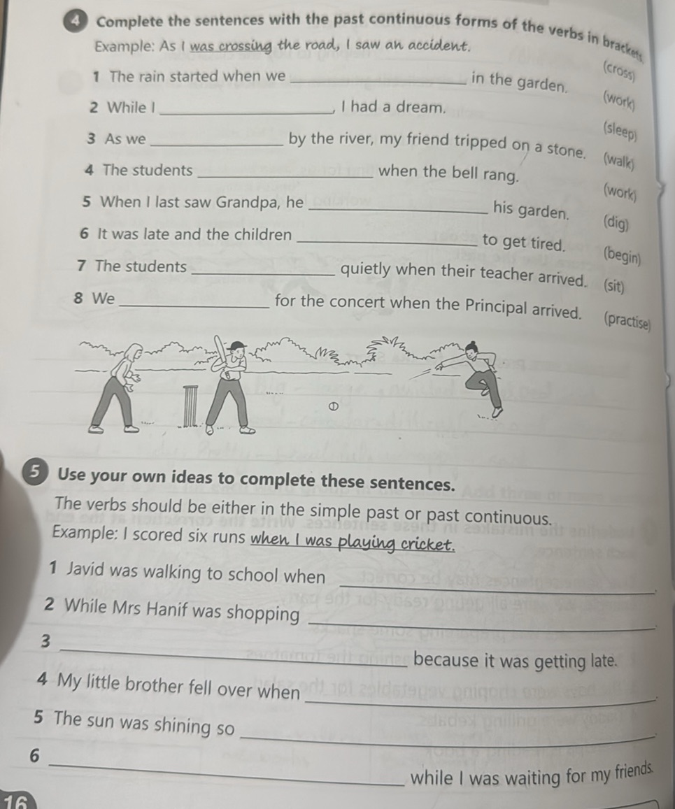 4 Complete the sentences with the past | StudyX