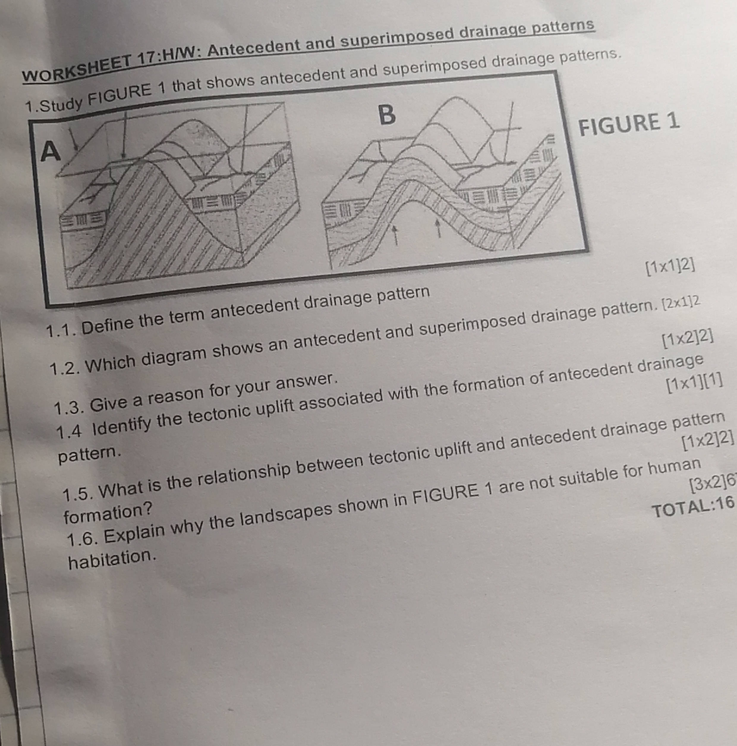 1. Study FIGURE 1 that shows antecedent and | StudyX